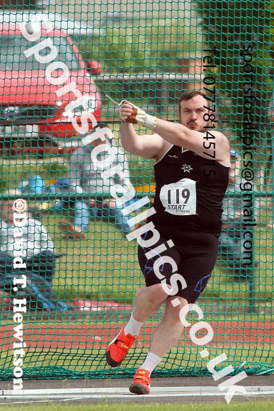 Mens hammer, 2021 Northern Senior and Under-20s Champs., Leigh. Photo: David T. Hewitson/Sports for All Pics
